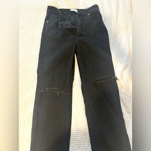 Ripped wide leg jeans - Zara (never worn)